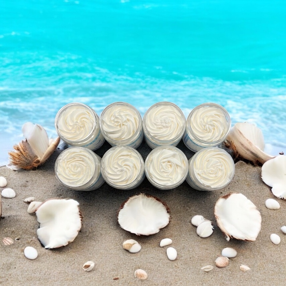 Hand Crafted “Coconut Paradise” Scented Whipped Body Butter (8 Oz)